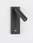 Preview: Nova Luce FUSE LED Wandleuchte Schwarz 3W Warmweiss 6x12,3x18cm 9170102