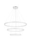 Preview: Nova Luce EMPATIA LED Pendelleuchte Weiß 108W Warmweiss 120x80cm dimmbar 9172868