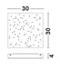 Preview: Nova Luce CIELO LED Deckenleuchte Schwarz 8W Steuerbare Lichtfarbe 30x30x4cm dimmbar 9180382