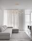 Preview: Nova Luce ATOMO LED Pendelleuchte Gold 39W Warmweiss 110x34,5x120cm dimmbar 9180614