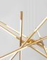 Preview: Nova Luce RACCIO LED Pendelleuchte Messing 68W Warmweiss 120x85cm dimmbar 9180782