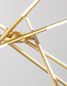 Preview: Nova Luce RACCIO LED Pendelleuchte Messing 68W Warmweiss 120x85cm dimmbar 9180782