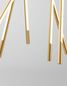Preview: Nova Luce RACCIO LED Pendelleuchte Messing 68W Warmweiss 120x85cm dimmbar 9180782