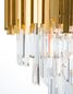 Preview: Nova Luce GRANE Pendelleuchte E14 4-fach Gold 120x40cm dimmbar 9181100