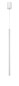 Preview: Nova Luce ULTRATHIN LED Pendelleuchte Weiß 3W Warmweiss 150x2,5cm 9184021