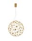 Preview: Nova Luce SOLE LED Pendelleuchte Gold 21W Warmweiss 250x410cm 9186002