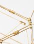 Preview: Nova Luce NEBULA LED Pendelleuchte Gold 33,6W Warmweiss 108x32x120cm 9186807