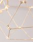 Preview: Nova Luce NEBULA LED Pendelleuchte Gold 33,6W Warmweiss 108x32x120cm 9186807