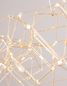 Preview: Nova Luce NEBULA LED Pendelleuchte Gold 33,6W Warmweiss 108x32x120cm 9186807