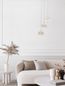 Preview: Nova Luce BRILLANTE LED Pendelleuchte Chrom 16W Neutralweiss 120x22cm dimmbar 9186909