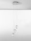 Preview: Nova Luce BRILLANTE LED Pendelleuchte Chrom 16W Neutralweiss 120x22cm dimmbar 9186909