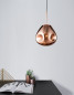 Preview: Nova Luce LAVA Pendelleuchte E27 Kupfer 120x25cm dimmbar 9190401