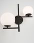 Preview: Nova Luce IMPERO Wandleuchte G9 2-fach Schwarz 35x19x33cm dimmbar 9190421