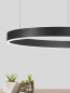 Preview: Nova Luce MOTIF LED Pendelleuchte Schwarz 50W Warmweiss 200x80cm dimmbar 9190848