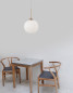 Preview: Nova Luce ATHENA Pendelleuchte E27 Gold 120x25cm dimmbar 9191212