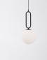 Preview: Nova Luce GRUS Pendelleuchte E27 Schwarz 120x25cm dimmbar 9191252