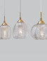 Preview: Nova Luce VARIO Pendelleuchte E27 3-fach Gold 76x18x120cm dimmbar 9191543