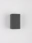 Preview: Nova Luce GOA Wandleuchte G9 Anthrazit 5W IP65 7,7x7,6x14,4cm 9192171