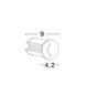 Preview: Nova Luce BANG LED Bodeneinbauleuchte Nickel 1W IP67 Warmweiss 4,2x4,2x7cm 9203111