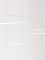 Preview: Nova Luce PURPLE LED Pendelleuchte Weiß 80W Warmweiss 150x130cm dimmbar 9210313