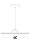 Preview: Nova Luce ANDRIA LED Pendelleuchte Schwarz 30W Warmweiss 180x40cm dimmbar 9212909