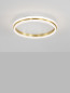 Preview: Nova Luce WILLOW LED Deckenleuchte Gold 38W Warmweiss 6x45cm 9212911
