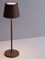 Preview: Nova Luce SEINA LED Tischleuchte Braun 2W IP54 Warmweiss 11,4x11,4x39,5cm 9223403