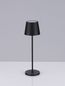 Preview: Nova Luce SEINA LED Tischleuchte Schwarz 2W IP54 Warmweiss 11,4x11,4x39,5cm 9223406