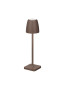 Preview: Nova Luce COLT LED Tischleuchte Rostbraun 2W IP54 Warmweiss 8x8,2x30cm 9223412