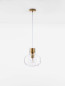 Preview: Nova Luce CINZIA Pendelleuchte E27 Gold 228x22cm dimmbar 9236600