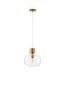 Preview: Nova Luce CINZIA Pendelleuchte E27 Gold 228x22cm dimmbar 9236600