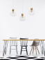 Preview: Nova Luce CINZIA Pendelleuchte E27 3-fach Gold 86x22x175cm dimmbar 9236620