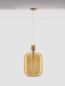 Preview: Nova Luce CINZIA Pendelleuchte E27 Gold Champagner 198x30cm dimmbar 9236640