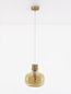Preview: Nova Luce CINZIA Pendelleuchte E27 Gold 178x22cm dimmbar 9236650