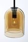 Preview: Nova Luce VELOR Pendelleuchte E27 Schwarz Champagner 240x18cm dimmbar 9236730