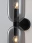Preview: Nova Luce PALMER Wandleuchte E14 2-fach Schwarz 11,5x16,5x37,5cm dimmbar 9241110