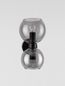 Preview: Nova Luce PALMER Wandleuchte E14 2-fach Schwarz 15x18,5x25,5cm dimmbar 9241120