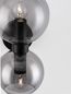 Preview: Nova Luce PALMER Wandleuchte E14 2-fach Schwarz 15x18,5x25,5cm dimmbar 9241120