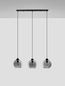 Preview: Nova Luce PALMER Pendelleuchte E27 3-fach Schwarz 84x17,4x145cm dimmbar 9241150