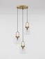 Preview: Nova Luce IRVINE Pendelleuchte E27 3-fach Gold 150x30cm dimmbar 9241190