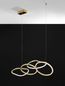 Preview: Nova Luce GIRISH LED Pendelleuchte Gold 51W Warmweiss 100x20x120cm dimmbar 9248111