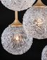 Preview: Nova Luce MIRANO Pendelleuchte G9 5-fach Gold 180x42cm dimmbar 9260212