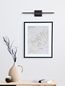 Preview: Nova Luce AZURE LED Wandleuchte Schwarz 12,5W Warmweiss 60,5x6,9x11,8cm 9267018