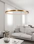 Preview: Nova Luce PRESTON LED Pendelleuchte Gold 60W Warmweiss 120x110cm dimmbar 9285110