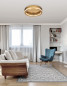 Preview: Nova Luce FIORE LED Deckenleuchte Gold 40W Warmweiss 12x40cm dimmbar 9285420