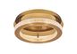 Preview: Nova Luce FIORE LED Deckenleuchte Gold 40W Warmweiss 12x40cm dimmbar 9285420