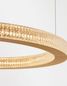 Preview: Nova Luce FIORE LED Pendelleuchte Gold 60W Warmweiss 120x60cm dimmbar 9285610