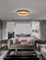 Preview: Nova Luce FIORE LED Deckenleuchte Gold 59W Warmweiss 12x60cm dimmbar 9285620