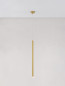 Preview: Nova Luce TRIMLE LED Pendelleuchte Gold 3W Warmweiss 150x2,5cm 9287919