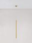 Preview: Nova Luce TRIMLE LED Pendelleuchte Gold 3W Warmweiss 150x2,5cm 9287919